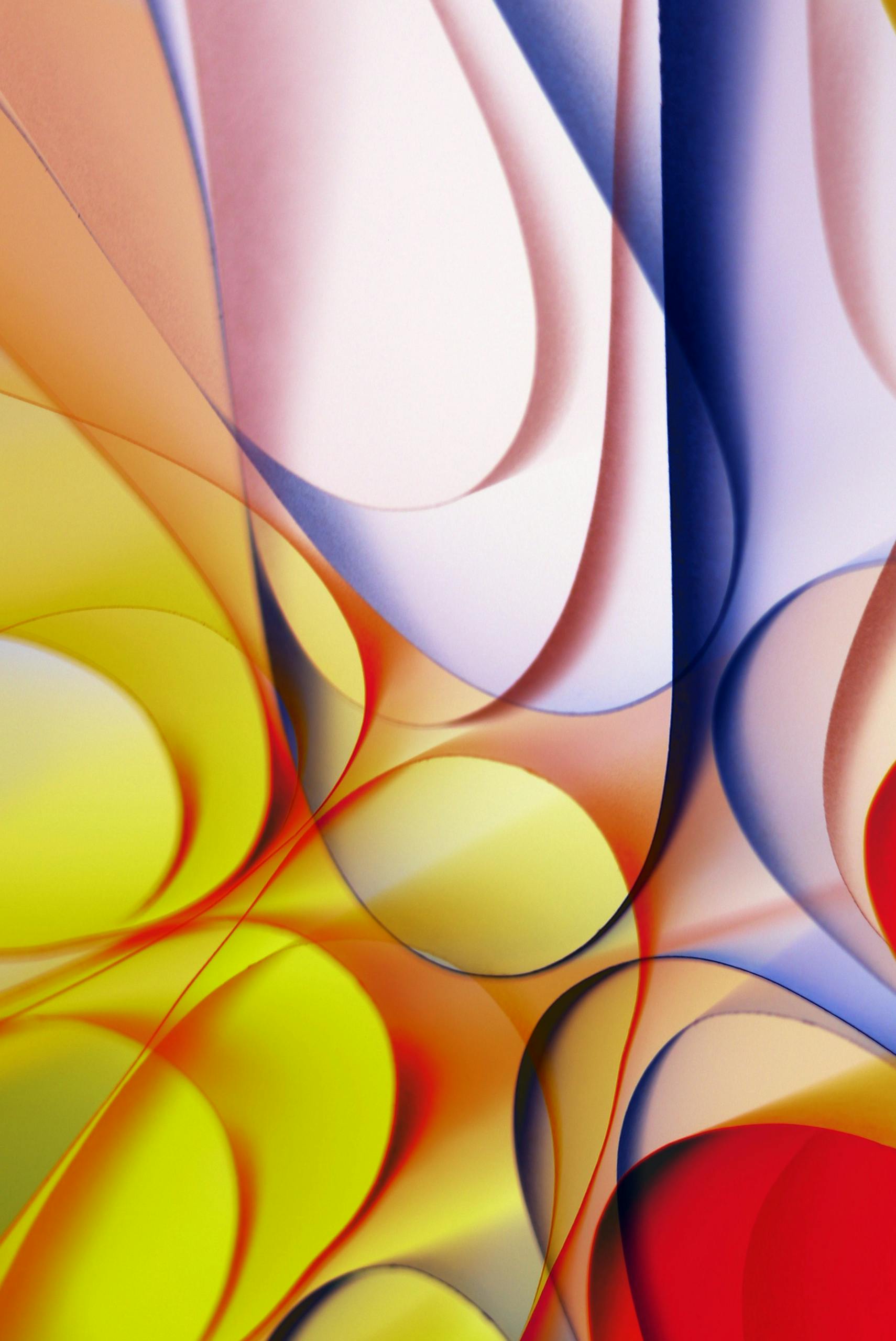 Colorful abstract art featuring dynamic curves and vibrant hues creating a vivid visual experience.